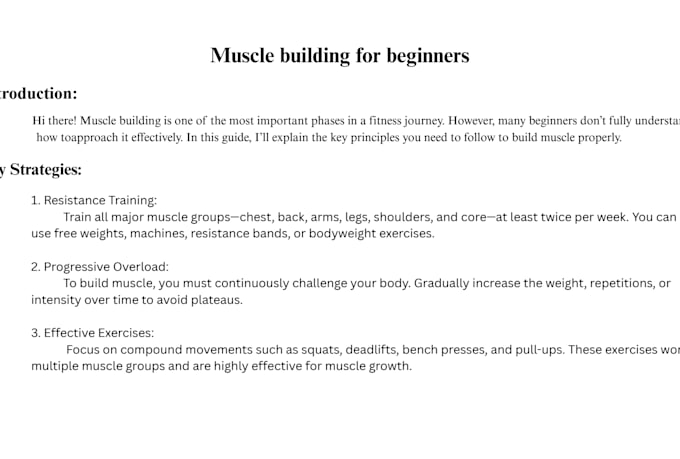 write a fitness tips
